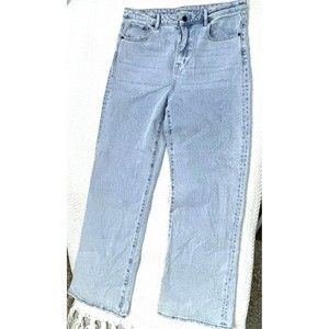 Buffalo David Bitton High Rise Wide Leg Light Blue Jeans sz 31